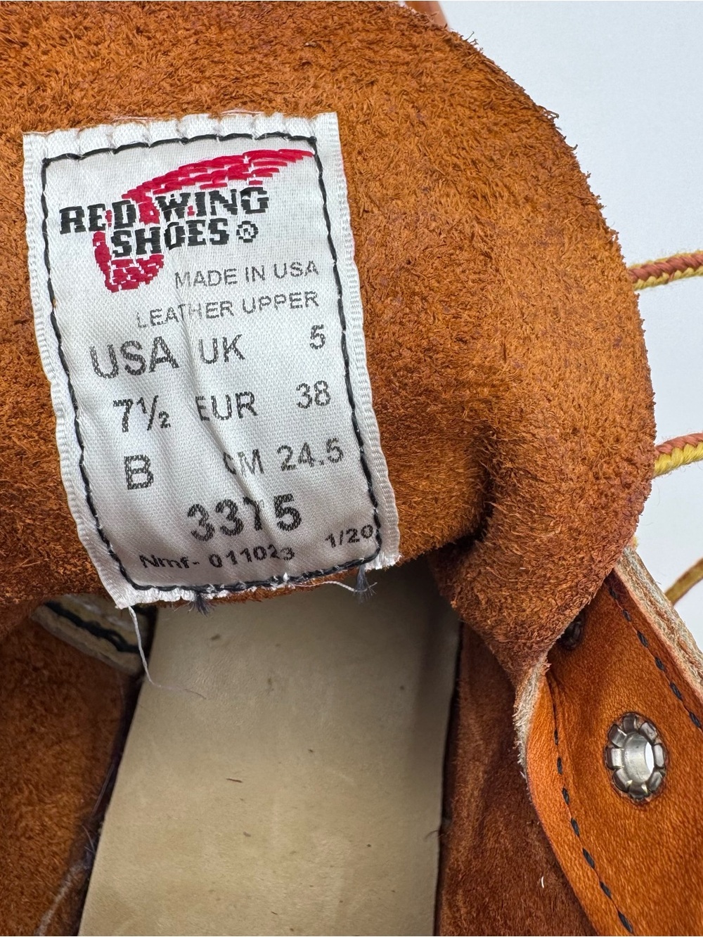 Red Wing Heritage 3375 Classic Moc Toe Oro Leather Boots Women 7.5 B Made In USA - Picture 8 of 9